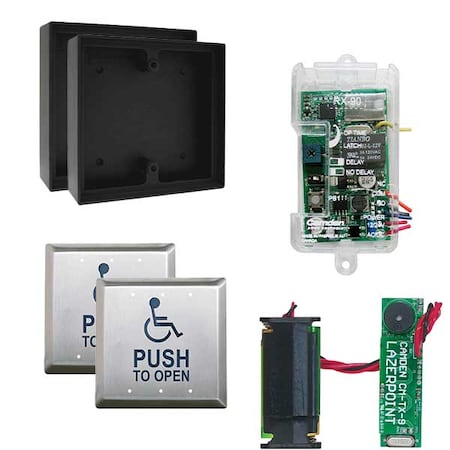 Wireless Switch Kit, CM-45/4 Wheelchair & Push To Open, CM-43LP Surface Shallow Box, CM-TX-9